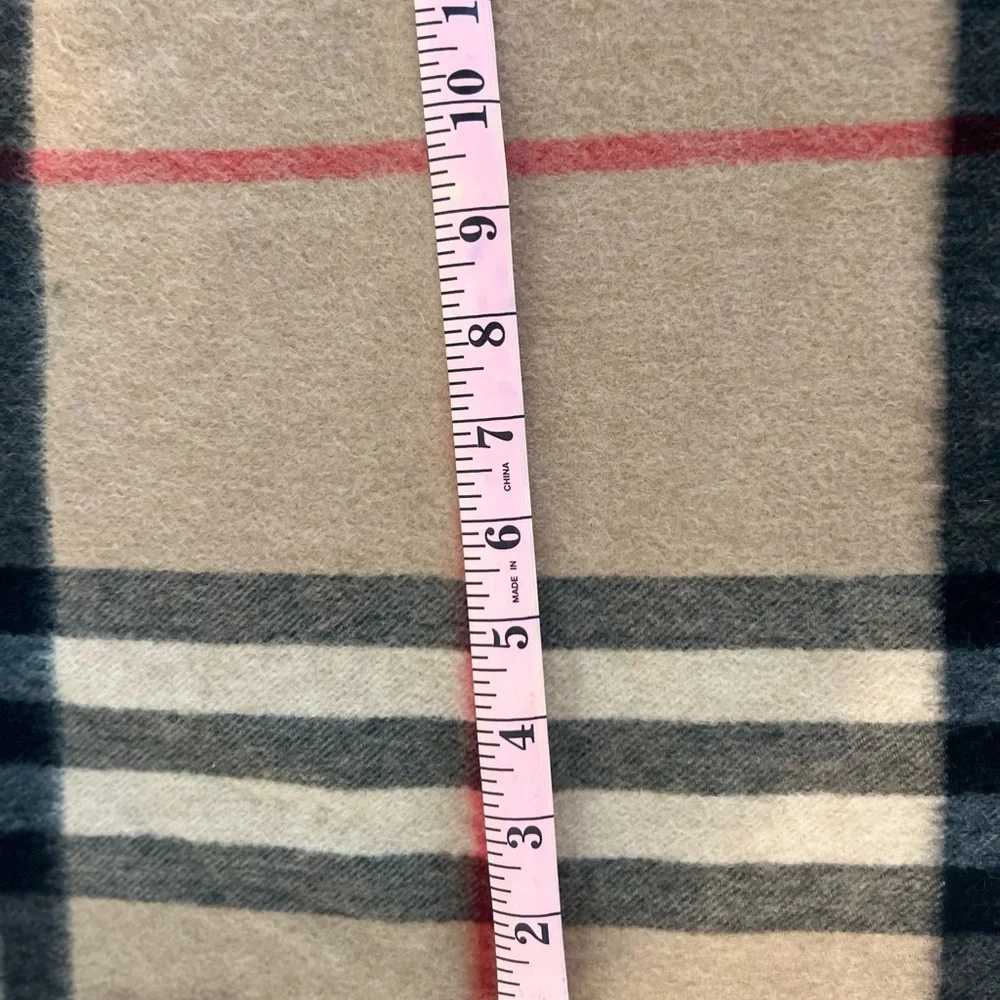 Burberry Tan Plaid Scarf - Picture 6 of 7